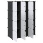 Organizador cubos de almacenamiento 12cubos varillas colgar PP de , Almacenamiento de ropa y armarios - Ref: Foro24-4019582, ...