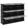 Estantería de cubos con 9 compartimentos y puertas PP negro de , Zapateros y organizadores de calzado - Ref: Foro24-4019577, ...