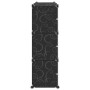 Estantería de cubos con 9 compartimentos y puertas PP negro de , Zapateros y organizadores de calzado - Ref: Foro24-4019577, ...