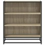 Aparador madera ingeniería y metal roble Sonoma 68x35x76 cm de , Aparadores - Ref: Foro24-848975, Precio: 77,79 €, Descuento: %