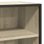 Aparador madera ingeniería y metal roble Sonoma 68x35x76 cm de , Aparadores - Ref: Foro24-848975, Precio: 77,79 €, Descuento: %