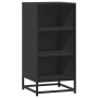 Aparador de madera de ingeniería y metal negro 35,5x35x76 cm de , Aparadores - Ref: Foro24-848949, Precio: 53,70 €, Descuento: %