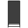 Aparador de madera de ingeniería y metal negro 35,5x35x76 cm de , Aparadores - Ref: Foro24-848949, Precio: 53,70 €, Descuento: %