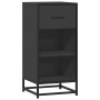 Aparador de madera de ingeniería y metal negro 35,5x35x76 cm de , Aparadores - Ref: Foro24-848954, Precio: 57,54 €, Descuento: %