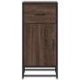 Aparador madera ingeniería y metal marrón roble 35,5x35x76 cm de , Aparadores - Ref: Foro24-848963, Precio: 63,73 €, Descuent...