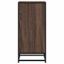 Aparador madera ingeniería y metal marrón roble 35,5x35x76 cm de , Aparadores - Ref: Foro24-848963, Precio: 63,73 €, Descuent...
