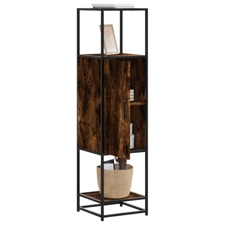 Aparador alto madera de ingeniería y metal 35,5x35x139 cm de , Aparadores - Ref: Foro24-849036, Precio: 72,95 €, Descuento: %