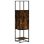 Aparador alto madera de ingeniería y metal 35,5x35x139 cm de , Aparadores - Ref: Foro24-849036, Precio: 72,95 €, Descuento: %