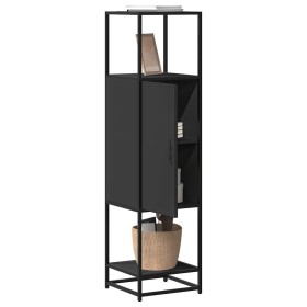 Aparador alto madera de ingeniería y metal 35,5x35x139 cm de , Aparadores - Ref: Foro24-849034, Precio: 79,56 €, Descuento: %