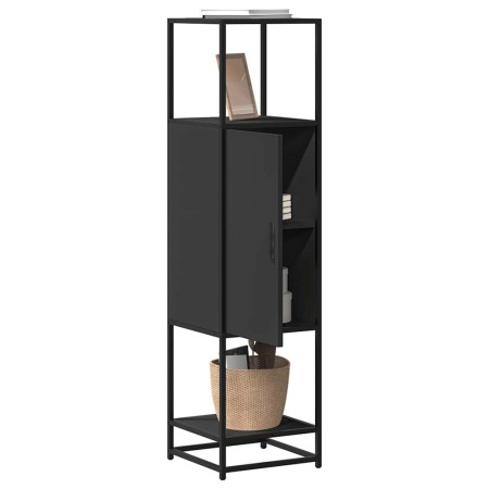 Aparador alto madera de ingeniería y metal 35,5x35x139 cm de , Aparadores - Ref: Foro24-849034, Precio: 79,56 €, Descuento: %