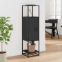 Aparador alto madera de ingeniería y metal 35,5x35x139 cm de , Aparadores - Ref: Foro24-849034, Precio: 79,56 €, Descuento: %