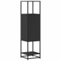 Aparador alto madera de ingeniería y metal 35,5x35x139 cm de , Aparadores - Ref: Foro24-849034, Precio: 79,56 €, Descuento: %