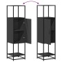 Aparador alto madera de ingeniería y metal 35,5x35x139 cm de , Aparadores - Ref: Foro24-849034, Precio: 79,56 €, Descuento: %