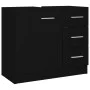 Armario para lavabo madera contrachapada negro 63x30x54 cm de vidaXL, Muebles de baño - Ref: Foro24-804185, Precio: 68,93 €, ...