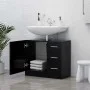Armario para lavabo madera contrachapada negro 63x30x54 cm de vidaXL, Muebles de baño - Ref: Foro24-804185, Precio: 68,93 €, ...