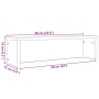 Estantería de cocina apilable roble marrón 60x15x16 cm de , Contenedores para utensilios de cocina - Ref: Foro24-860511, Prec...