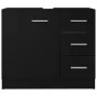 Armario para lavabo madera contrachapada negro 63x30x54 cm de vidaXL, Muebles de baño - Ref: Foro24-804185, Precio: 68,93 €, ...