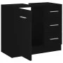 Armario para lavabo madera contrachapada negro 63x30x54 cm de vidaXL, Muebles de baño - Ref: Foro24-804185, Precio: 68,93 €, ...