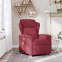 Sillón de masaje reclinable de tela color vino tinto de , Sillones - Ref: Foro24-4015589, Precio: 201,09 €, Descuento: %