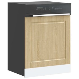 Panel para lavavajillas Porto madera contrachapada roble sonoma de , Armarios de cocina - Ref: Foro24-854140, Precio: 33,77 €...