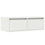 Mueble de TV con luces LED blanco 75x35,5x25 cm de , Muebles TV - Ref: Foro24-860229, Precio: 67,72 €, Descuento: %