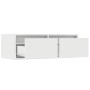 Mueble de TV con luces LED blanco 75x35,5x25 cm de , Muebles TV - Ref: Foro24-860229, Precio: 67,72 €, Descuento: %