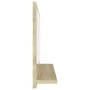 Espejo de baño madera contrachapada color roble 60x10,5x37 cm de vidaXL, Tocadores de baño - Ref: Foro24-804565, Precio: 35,5...
