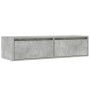 Mueble de TV con luces LED gris hormigón 100X35,5x25 cm de , Muebles TV - Ref: Foro24-860241, Precio: 80,02 €, Descuento: %