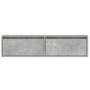 Mueble de TV con luces LED gris hormigón 100X35,5x25 cm de , Muebles TV - Ref: Foro24-860241, Precio: 80,02 €, Descuento: %