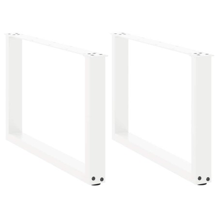 Patas de mesa de centro forma U 2uds acero blanco 60x(42-43) cm de , Patas para mesas - Ref: Foro24-4013161, Precio: 59,82 €,...