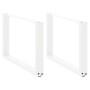 Patas de mesa de centro forma U 2uds acero blanco 60x(42-43) cm de , Patas para mesas - Ref: Foro24-4013161, Precio: 59,82 €,...