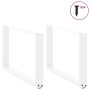 Patas de mesa de centro forma U 2uds acero blanco 60x(42-43) cm de , Patas para mesas - Ref: Foro24-4013161, Precio: 59,82 €,...
