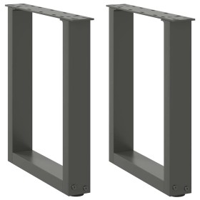 Patas para mesa de centro en forma de U 2 uds antracita acero de , Patas para mesas - Ref: Foro24-4013154, Precio: 62,82 €, D...