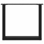 Patas de mesa de centro forma U 2uds acero negro 50x(42-43) cm de , Patas para mesas - Ref: Foro24-4013156, Precio: 71,69 €, ...