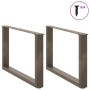 Patas para mesa de centro en forma de U 2 uds antracita acero de , Patas para mesas - Ref: Foro24-4013163, Precio: 58,47 €, D...
