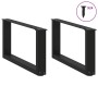 Patas de mesa de centro forma U 2uds acero negro 60x(30-31) cm de , Patas para mesas - Ref: Foro24-4013140, Precio: 64,08 €, ...