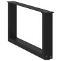 Patas de mesa de centro forma U 2uds acero negro 60x(30-31) cm de , Patas para mesas - Ref: Foro24-4013140, Precio: 64,08 €, ...