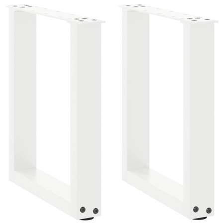 Patas de mesa de centro forma U 2uds acero blanco 28x(42-43) cm de , Patas para mesas - Ref: Foro24-4013149, Precio: 54,76 €,...