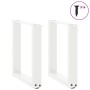 Patas de mesa de centro forma U 2uds acero blanco 28x(42-43) cm de , Patas para mesas - Ref: Foro24-4013149, Precio: 54,76 €,...