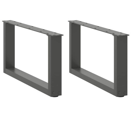 Patas de mesa centro forma U 2uds acero antracita 60x(30-31) cm de , Patas para mesas - Ref: Foro24-4013142, Precio: 59,24 €,...