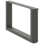 Patas de mesa centro forma U 2uds acero antracita 60x(30-31) cm de , Patas para mesas - Ref: Foro24-4013142, Precio: 59,24 €,...
