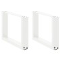Patas de mesa de centro forma U 2uds acero blanco 50x(30-31) cm de , Patas para mesas - Ref: Foro24-4013137, Precio: 52,70 €,...