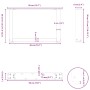 Patas de mesa de centro forma U 2uds acero blanco 50x(30-31) cm de , Patas para mesas - Ref: Foro24-4013137, Precio: 52,70 €,...