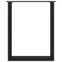 Patas para mesa de centro en forma de U 2 uds acero negro de , Patas para mesas - Ref: Foro24-4013180, Precio: 73,60 €, Descu...