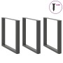 Patas mesa centro forma U 3 uds antracita 90x(72-73) cm acero de , Patas para mesas - Ref: Foro24-4013210, Precio: 134,33 €, ...
