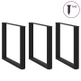 Patas para mesa centro forma U 3 uds acero negro 80x(72-73) cm de , Patas para mesas - Ref: Foro24-4013204, Precio: 109,20 €,...
