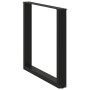 Patas para mesa centro forma U 3 uds acero negro 80x(72-73) cm de , Patas para mesas - Ref: Foro24-4013204, Precio: 109,20 €,...