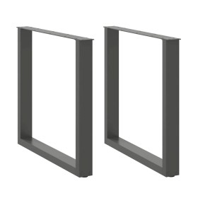 Patas para mesa comedor forma U 2uds antracita 90x(72-73) cm de , Patas para mesas - Ref: Foro24-4013194, Precio: 96,95 €, De...