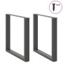 Patas para mesa comedor forma U 2uds antracita 90x(72-73) cm de , Patas para mesas - Ref: Foro24-4013194, Precio: 96,95 €, De...