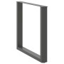Patas para mesa comedor forma U 2uds antracita 90x(72-73) cm de , Patas para mesas - Ref: Foro24-4013194, Precio: 96,95 €, De...